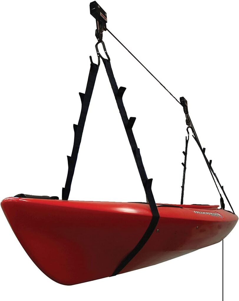 Extreme max 3004. 0204 kayak/canoe/bike/ladder hoist & lift for storage in shop or garage