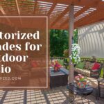 Motorized shades for outdoor patio